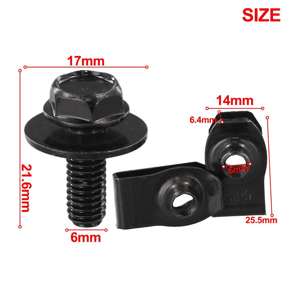 10 шт. Двигатель Под Аксессуары Корпус Болты Клипсы Крепеж