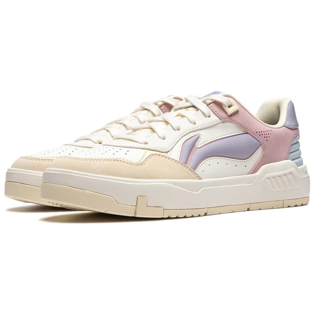 Li Ning Common 80s Мягкая упругая толстая подошва, увеличивающая рост, удобная, универсальная, износостойкая, нескользящая, низкая обувь для скейтбординга AGCU084-3