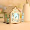 New Christmas LED Light Wood House Cute Christmas Tree Hanging Ornaments Holiday Decoration Home Decoration Accessories