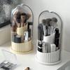 Clear Makeup Brush Storage Bucket Plastic Eye Shadow Storage Box  Bathroom