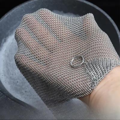 Устойчивая к коррозии нержавеющая сталь Салфетка для мытья посуды Квадратная стальная вата Средство для удаления ржавчины со сковороды Миска