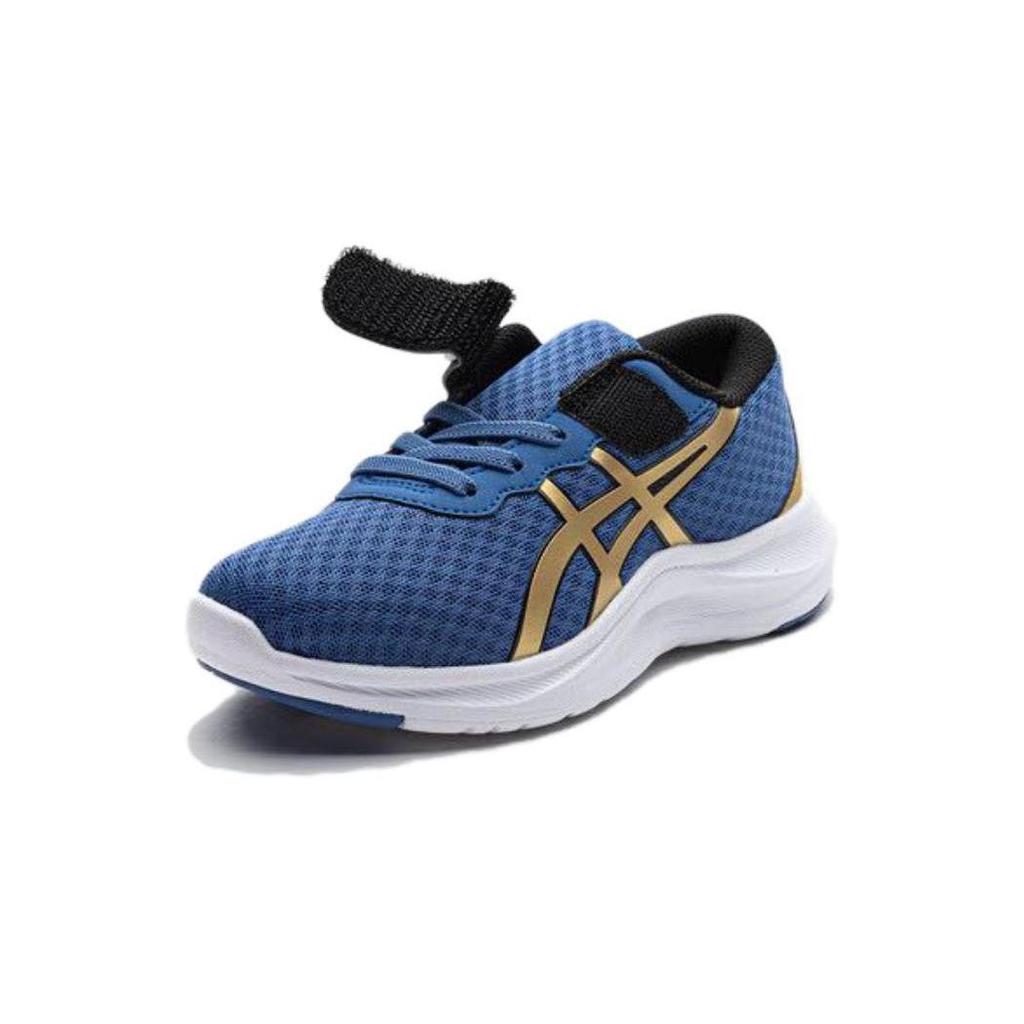 Asics Lazerbeam Mh Lightweight Outdoor Fitness Running Shoes Kids Sneakers Blue Gold 1154A153-402