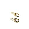 Elegant Geometric Oval Mother-of-Pearl Stud Earrings Women Minimalist Luxury Daily Wear Gold Plated Copper Post