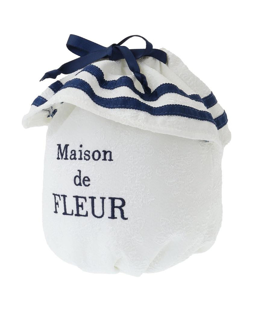 Maison de Fleur Мешочек на завязках с подкладкой, жаккардовая лента, Белый, Размер F, 08000481700