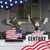 Симуляция Дня Независимости США Большой Орел Смоляные Украшения Декорация для Дома Офиса Открытие Поделки