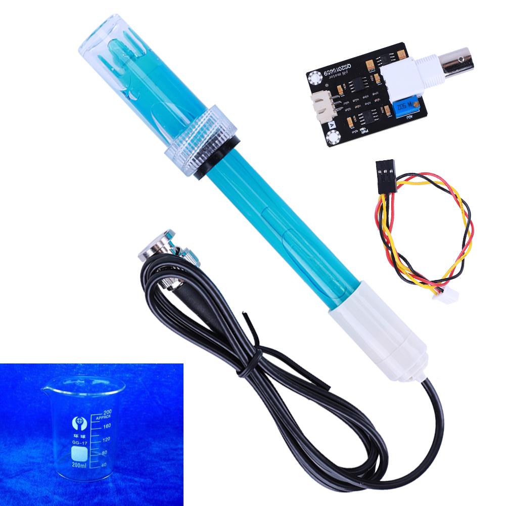 Датчик PH-электрода 0-14 PH с датчиком BNC-разъемом Сменный датчик PH для аквариумного лабораторного контроллера