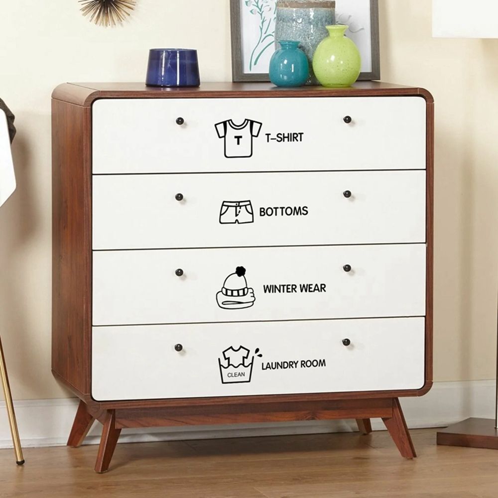 Art Wardrobe Decor Living Room Wall Beautify Decoration Closet Logo Decals Sticker Wall Stickers