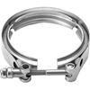 2.5 Inch V Band Clamp, Corrosion Resistant Car Stainless Steel Quick Release Exhaust Clamp, V-Band Bolt Clamps for Turbo Downpipe Exchange Exhaust