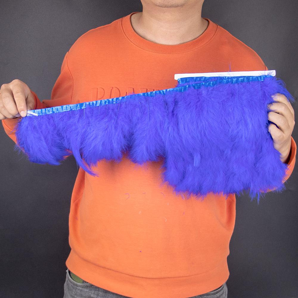 2 5 10 Метров цветной отделки из перьев марабу индейки 4-6 дюймов, бахрома из перьев для шитья, рукоделия, украшения свадебного платья для вечеринки