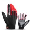 Thickened Palm Pad Cycling Gloves Touch Screen Anti-slip MTP Full Finger Gloves Spring and Autumn Breathable Cycling Gloves