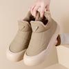 Женские зимние ботинки, новые зимние короткие ботинки на платформе, универсальная модная модель на одной педали, бархатные утолщенные большие хлопковые ботинки