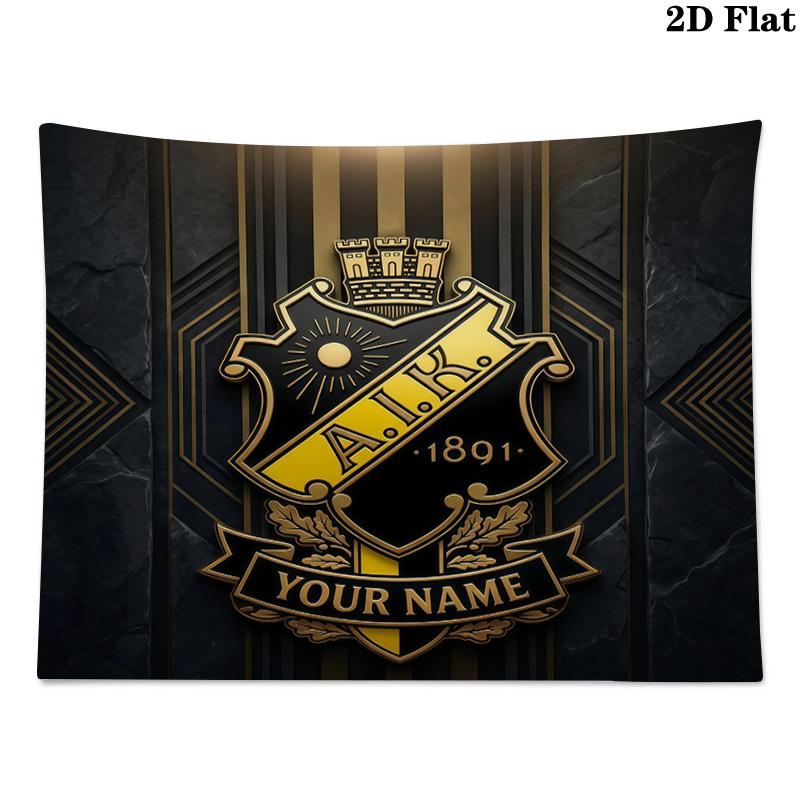 Custom Name AIKPrinted Tapestry – Wall Hanging for Bedrooms, Dorms, and Home Decor