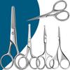 Stainless Steel Embroidery Scissors for Threads, Eyebrows, Nose, and Beard Trimming.