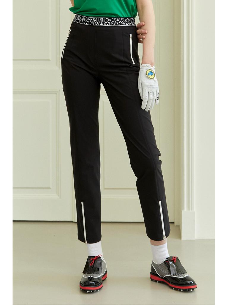 BALBI Love Balbi Zipper Slim Cropped Pants