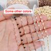 1Meter Crystal Cube Bead Chain Macaroon Colorful Bohemian Square Beads Chain for Necklace Bracelets Jewelry Making DIY