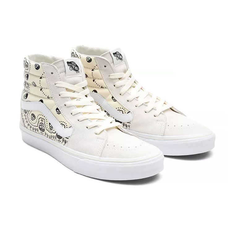 Vans Унисекс Высокие кеды Sk8-Hi для скейтбординга Белая бандана VN0A32QG42S
