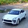 Масштаб 1/32 Cayenne Turbo Macan SUV, металлический литой автомобиль, игрушки из сплава, модели автомобилей, грузовики со светом и звуком для мальчиков, детей, внедорожные транспортные средства, хобби