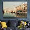Винтажные картины Водный город Венеция Курорт Морской пейзаж Масляная живопись на холсте Принт Постер Современное настенное искусство для гостиной Без рамы