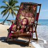 Custom Name Personalized Masha and the Bear Print Beach Towel, for Trip Camping Beach Party Home Decor, Birthday Gift for Family & Friends