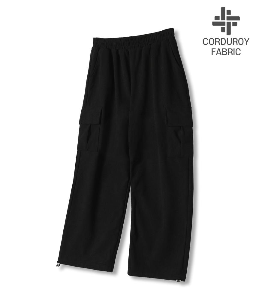 NP STUDIO Corduroy Cargo Wide Elastic Waist Pants 5 Colors