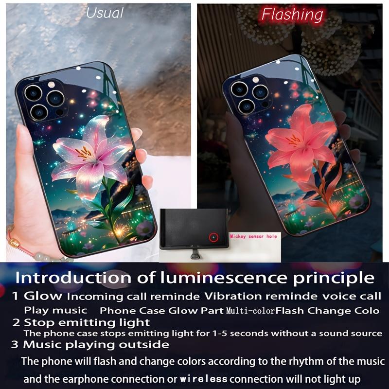 Светодиодный чехол для телефона с принтом подсолнухов для Xiaomi Redmi Note 14 13 12 11 Pro Plus 5G 12S 11S 10S 10 12C 13C 14C 12 13 4G Flash Cover