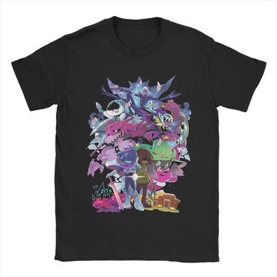 Deltarune Приключенческая Игра Футболка Мужская Уличная Одежда Хлопковые Футболки Летние Футболки с Круглым Вырезом Модные Футболки с Принтом Оверсайз Топы
