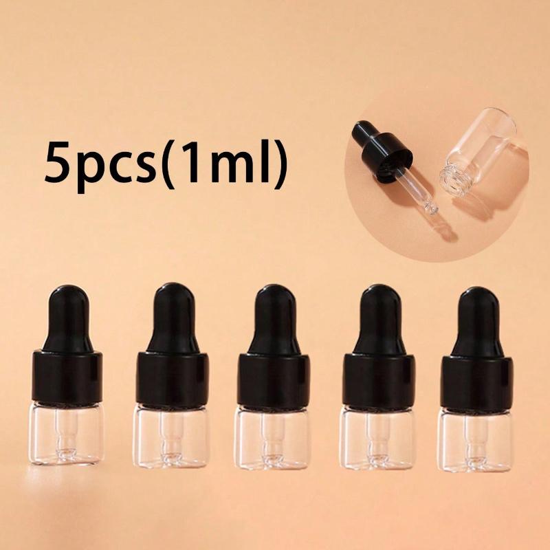 1ML Essential Oil Glass Dropper Empty Bottle Sample Bottle, With Glass Pipette Dropper, Used For Eye Dropper Essential
