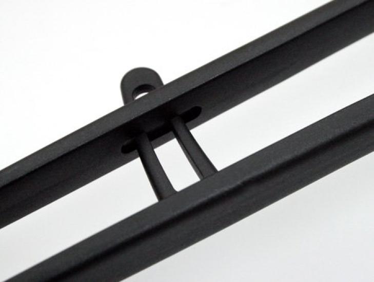 Suncraft Chopsticks and Tongs, Glass Fiber Reinforced Nylon, Dishwasher Safe, Black, GF-08B