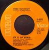 7-дюймовая пластинка THREE DOG NIGHT - Joy To The World D4272 RCA Victor 1971 Канада Рок Б/У