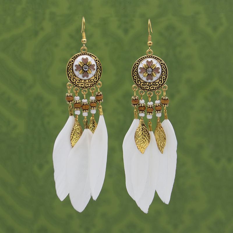Retro Ethnic Style Fringed Earrings Women'S Fashion Earrings Travel Photo Fashion Earrings Factory