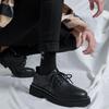 Fashion Low-Top Heel Lace Up Leather Shoes for Men Plain Cowhide Designer Footwear Offer Legitimate Common 2025 Trend Pu Man Casual Shoe