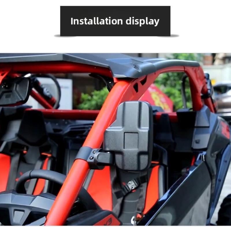 UTV 1.75" 2" ЗеркалаБоковые зеркала заднего вида с бесплатными заклепками для Can Am Maverick X3 для Polaris RZR 800 900 1000 RZR PRO XP 2020