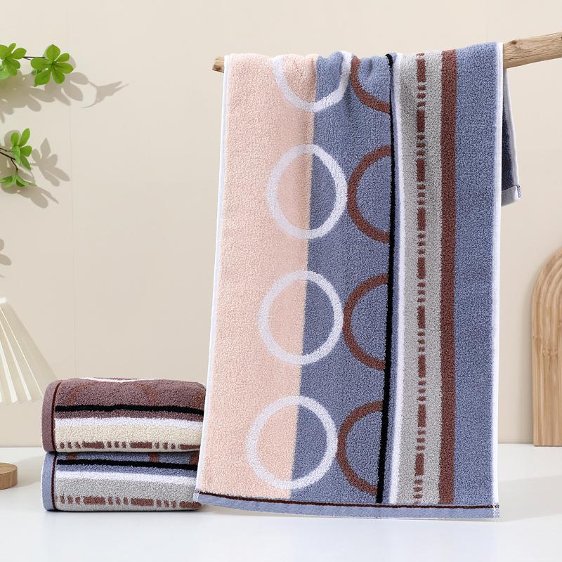 Cotton Towel Thickened Jacquard Soft Absorbent Adult Household Polyester Cotton Towel Quick Drying Towel Cotton Children's Face Towel