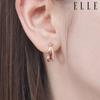 14K Cross Cubic Ring Earrings (Gold Plated) ELGPEE515
