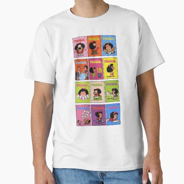Unisex Cotton T Shirt Mafaldas Friends Full Group Characters Classic Latin Comic Fan Casual Streetwear Tops