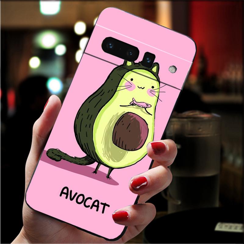 Phone Case For Google Pixel 10 9 Pro XL 9A 8 7 6 Pro Pixel 8A 7A 6A Pixel 8 7 6 5 Art Funny avocado Fruit