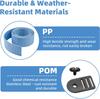 Pool Solar Cover Straps 10 Straps PP Durable Material Snug Fit   Wind Resistant Secure Fastening for Pool Reel System