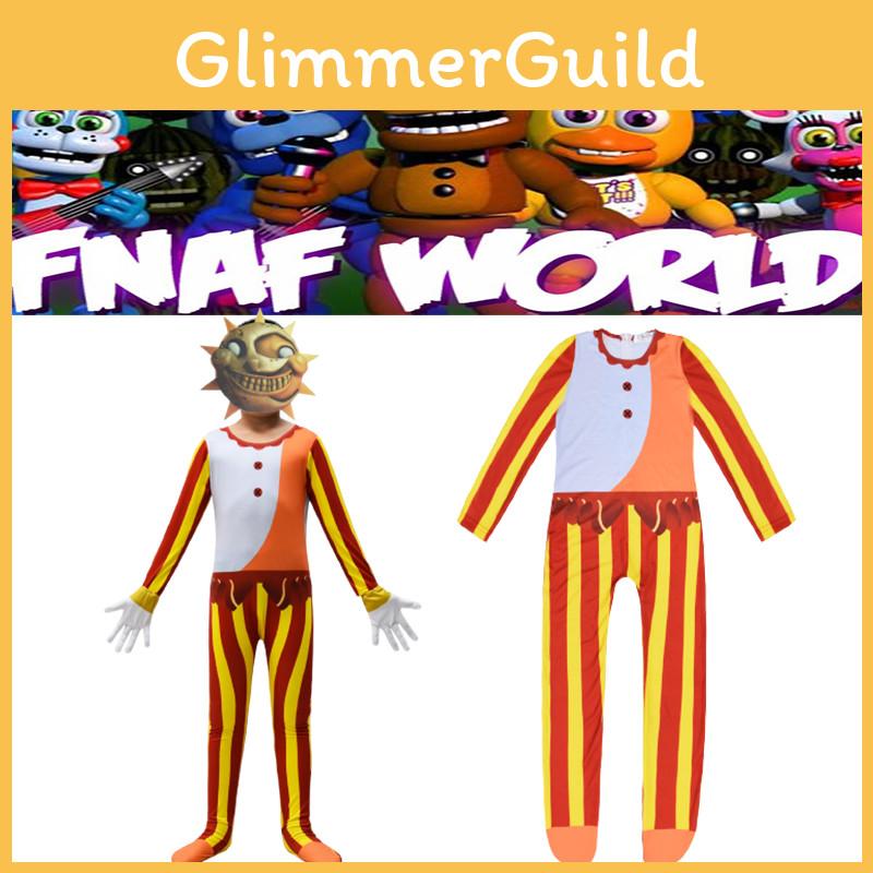 Костюм-комбинезон Сандрап из Fnaf для мальчиков и девочек