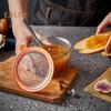Стеклянная банка для хранения продуктов питания 350/800 мл с крышкой, герметичный контейнер для сахара, чая, штабелируемый, устойчивый к высоким температурам, герметичный кухонный кофе