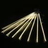 LED Meteor Shower Rain Lights Waterproof Falling Raindrop Fairy String Light for Christmas Holiday Party Patio Decor