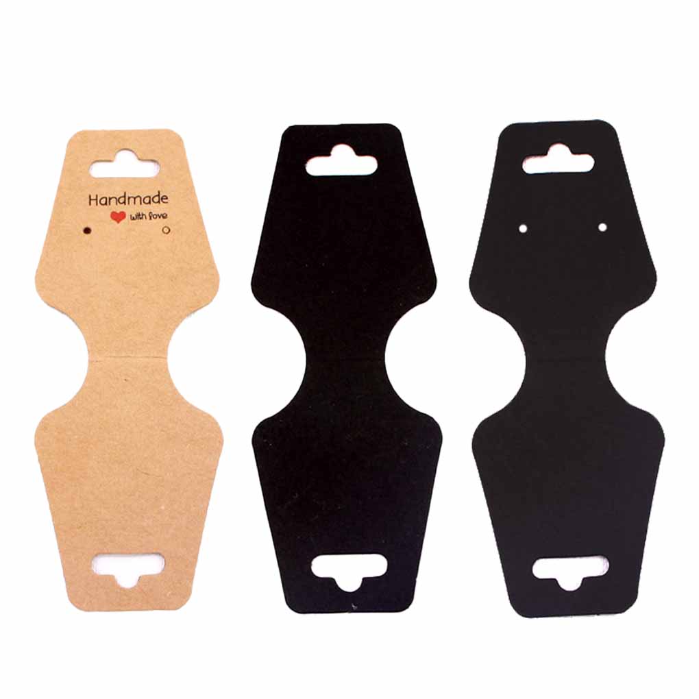 100 шт. Карточки для ожерелий, Дисплей, Бирки для серег, Складной органайзер для упаковки, Самостоятельная сборка, DIY, Хранение аксессуаров