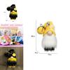 Bumble Bee Nordic Gnome Gonk Tomte Sunflower Plush Doll Ornament Decor Adorable Size With Black Yellow Colors