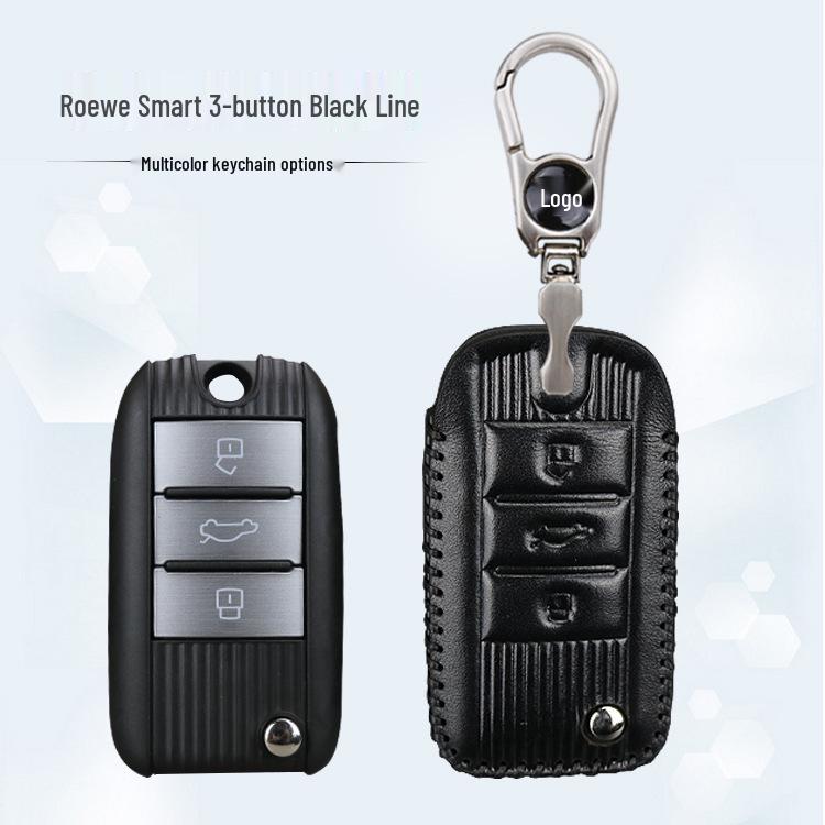 Roewe RX5/i6/eRX5 Smart Key Cover Genuine Leather Keychain