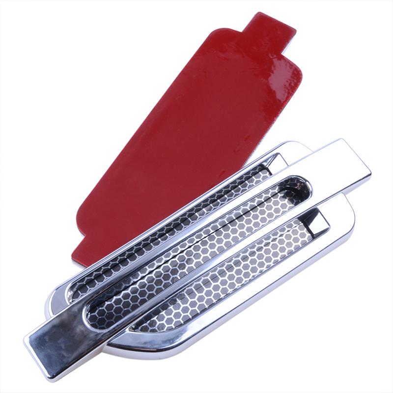1 Pair Car Side Air Intake Flow Vent Fender Grille Cover Decor Sticker Car Fender Side Vent Cover Decal Car Body