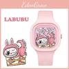 Стильные мультяшные силиконовые кварцевые часы Labubu для студентов и всех возрастов