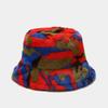 Креативная красочная панама с принтом для женщин, модная и стильная для осени и зимы