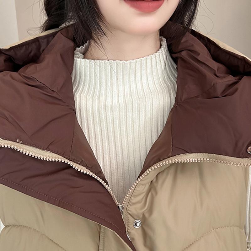 Модный зимний жилет без рукавов для женщин, теплый, верхняя одежда, с капюшоном, повседневный, толстый, женские куртки