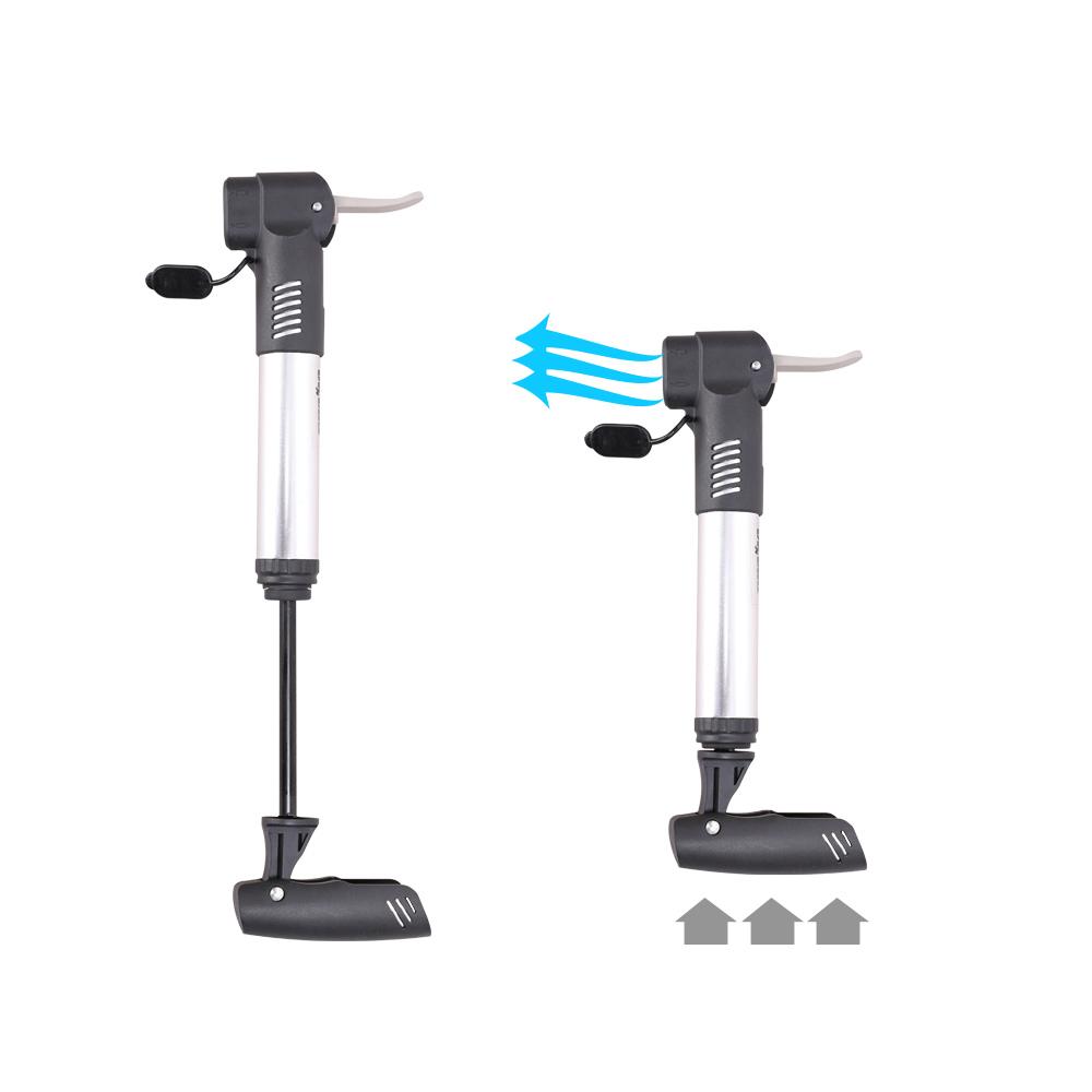 High Pressure Air Inflator Pump Portable Bicycle Pump Bike Hand Pump with Holder for Schrader and Presta Valve