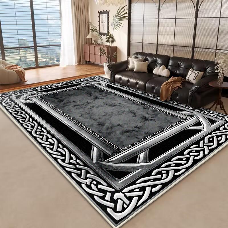 Золотой Роскошный Ковер Большой Гостиной Современное Украшение Домашние Ковры Нескользящий Коврик для Спальни Настраиваемые Ковры для Кофейного Столика Ковры для Зоны Отдыха