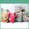 Exquisite Vivid Flower Floral Plants Linen Pillow Case For Decorative Cushion 18